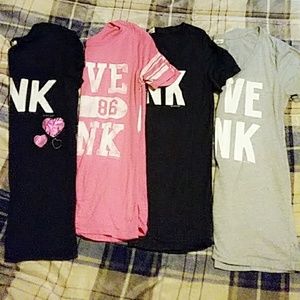 Lot of VS PINK brand shirts
